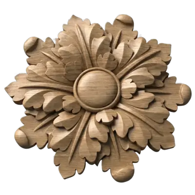 Різьблена дерев'яна розетка "Класика" R011