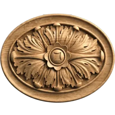 Різьблена дерев'яна розетка "Класика" R012